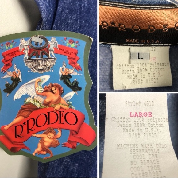 Vintage R. Rodeo Western Top - Picture 5 of 5